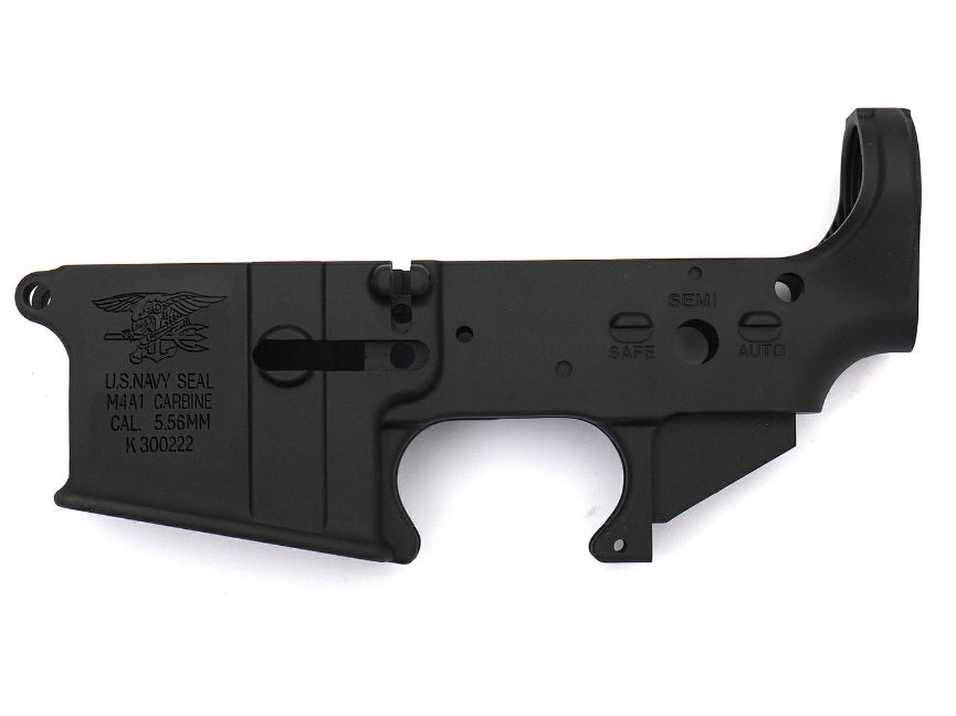 TK CUSTOM / WE M4 GBB LOWER FRAME BK (SEAL MARKING)