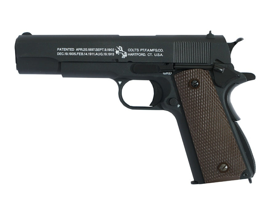 TK CUSTOM / WE M1911 GBB PISTOL BK (COLT WHITE MARKING)