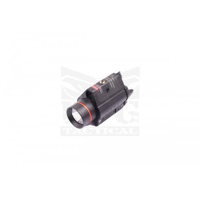 BOG PISTOL LIGHT WITH RED LASER (BLACK)