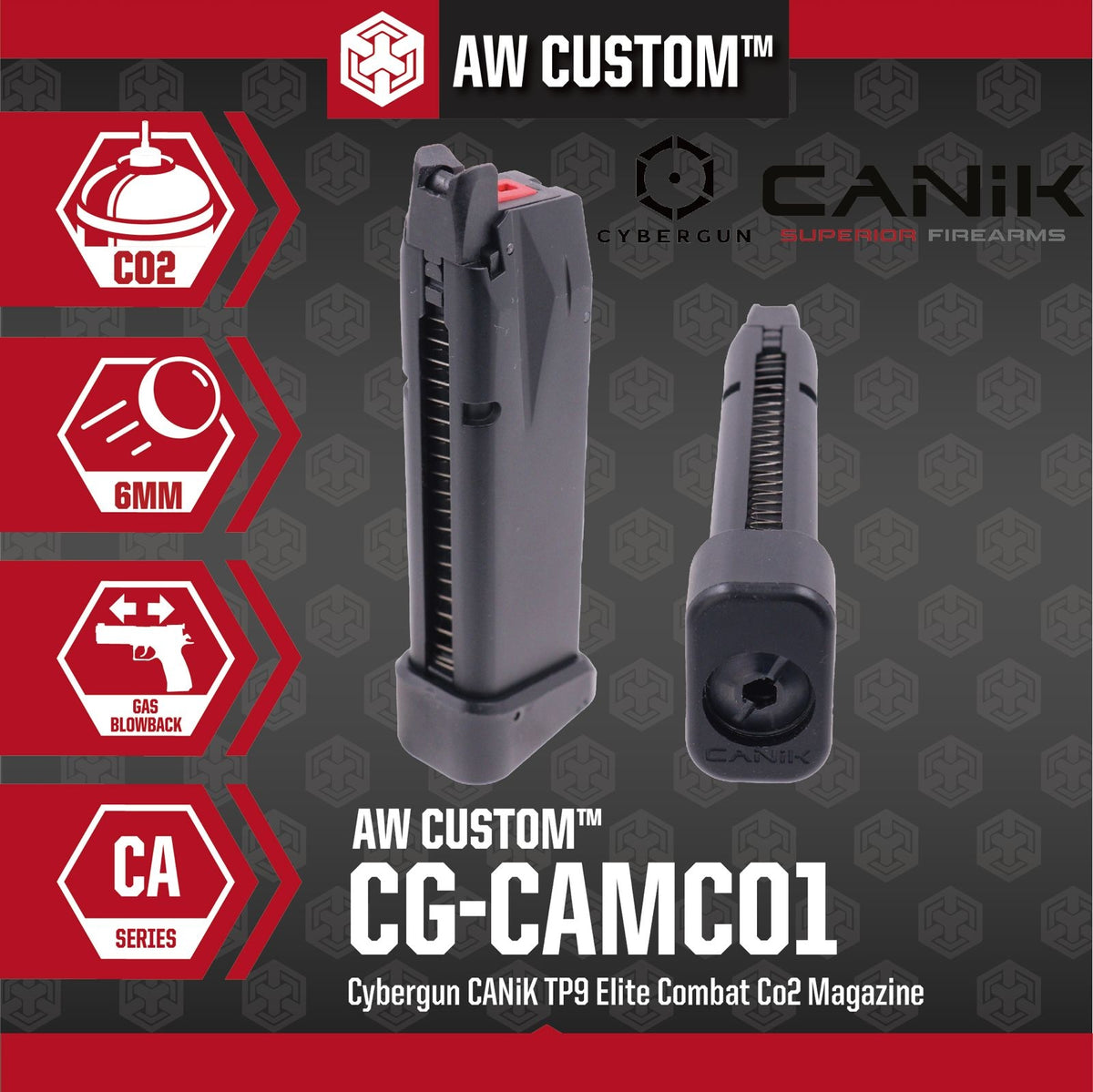 Cybergun CANiK TP9 Elite Combat Co2 Magazine