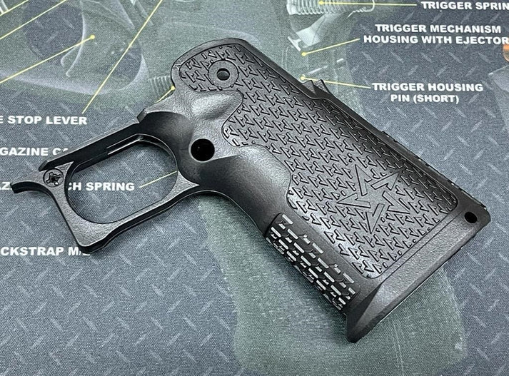 Nova STI STACCATO C2 Polymer Grip Set for Marui Hi Capa (BK)