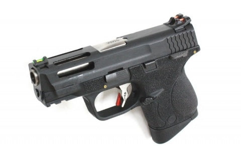 WE SMALL BIRD / M&P9 Compact T2B GBB PISTOL (Black Slide / Silver Barrel / Black Frame) (AUTO)