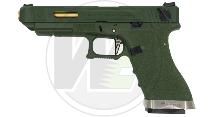 WE G35 T11 GBB Pistol ( OD Slide / Gold Barrel / OD Frame )