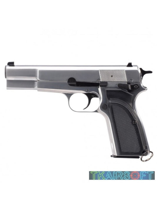 WE Browning Hi Power MK3 GBB Pistol (Sliver)