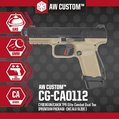 Cybergun CANik TP9 Elite Combat Dual Tone (Premium Package - CNC Aluminium Slide)