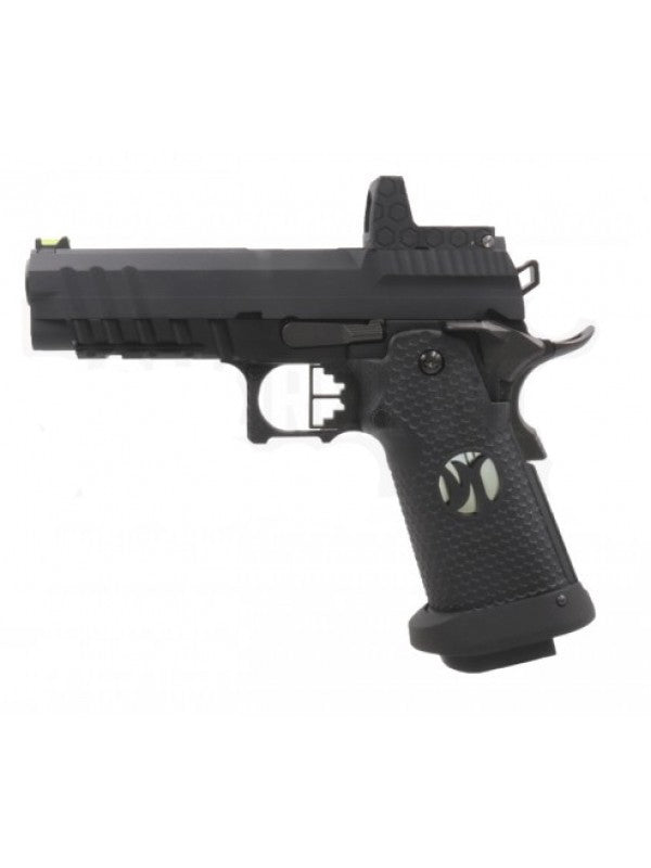 AW Custom HX2602 GBB Airsoft Pistol with Dummy Red Dot Sight (Black)