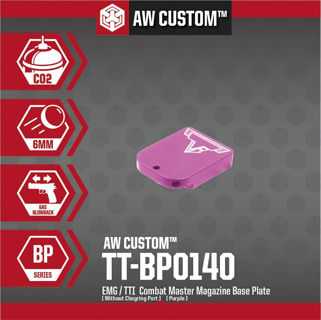 EMG / TTI COMBAT MASTER MAGAZINE BASE PLATE (NO CHARGING PORT-PURPLE)