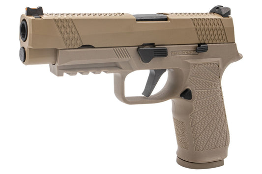 WE F17 V2 GBB Pistol TAN