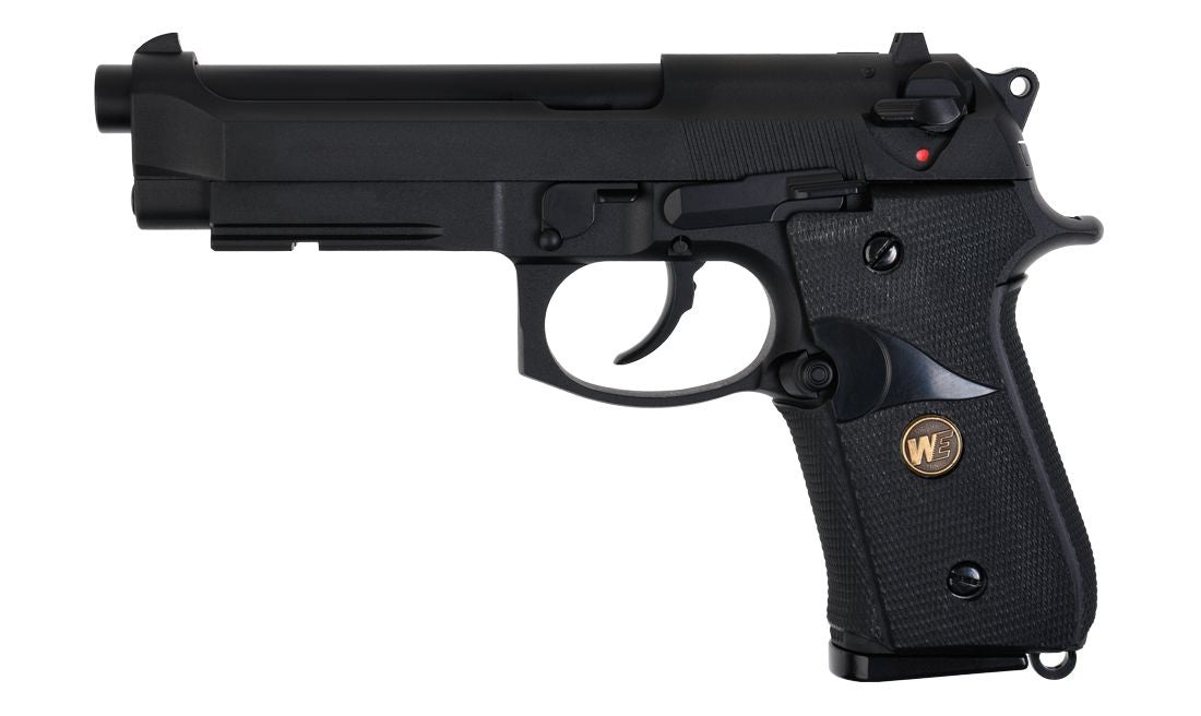 WE M9A1 GBB PISTOL BK (RUBBER GRIP)