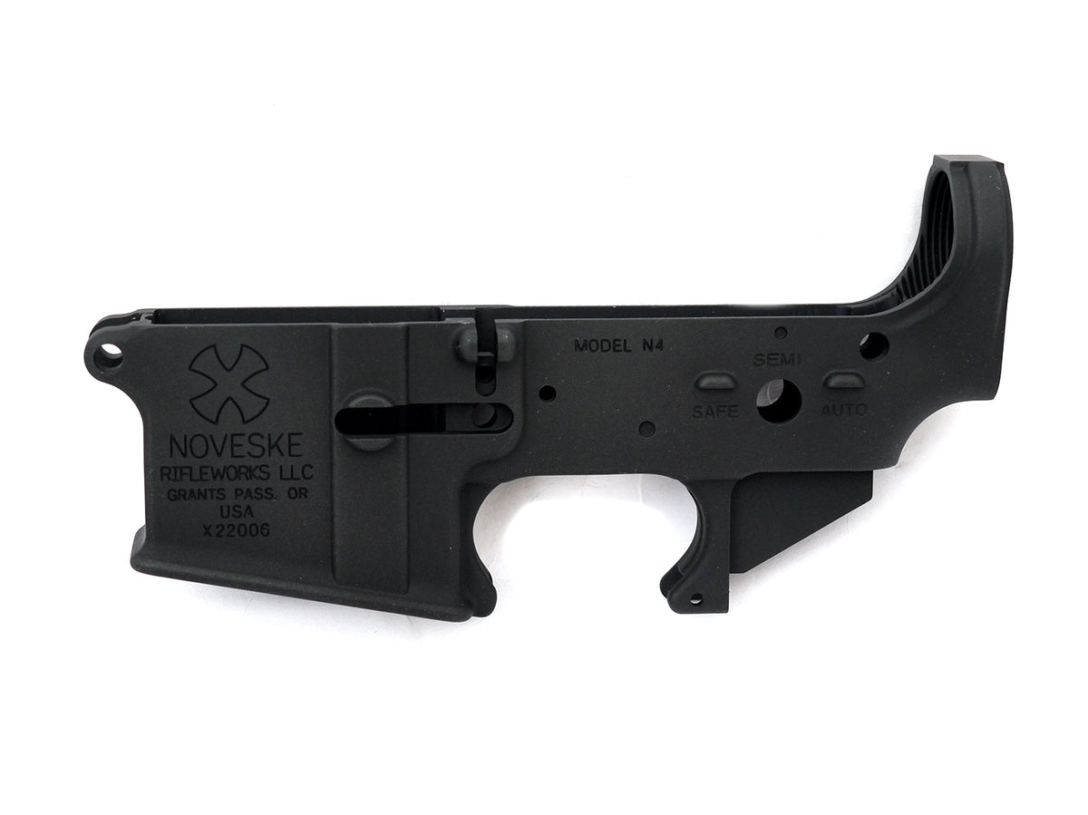 TK CUSTOM / WE M4 GBB LOWER FRAME BK (NOVESKE MARKING)