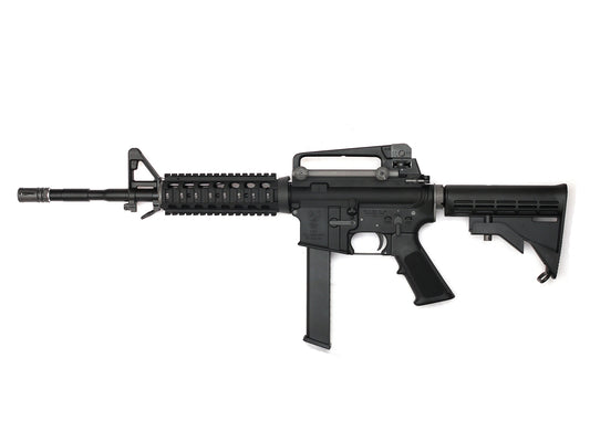 TK CUSTOM / WE M4 RIS PCC GBB RIFLE BK (SMG MARKING)