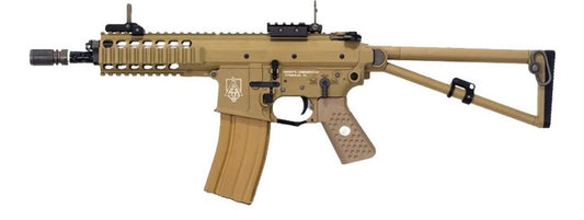 WE PDW S GBB RIFLE W/MARKING TAN